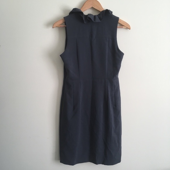 Andrew Marc | Graphite Ruffled Dress - Picture 5 of 5